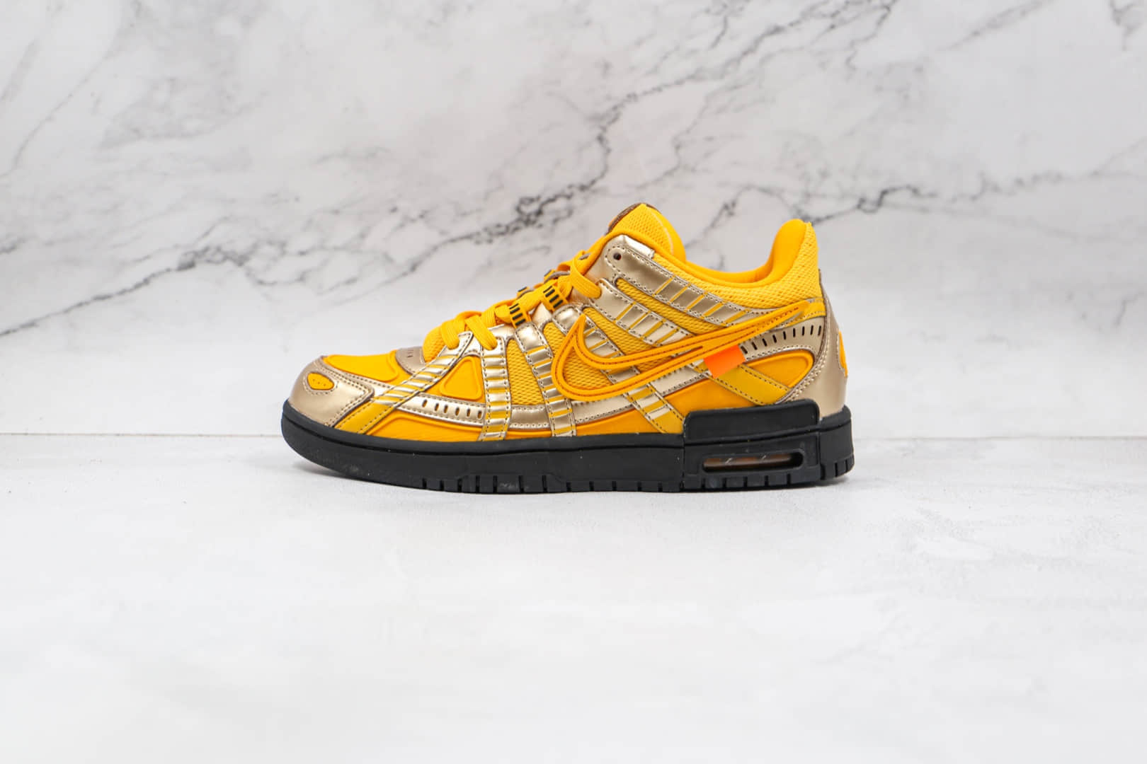 耐克Off-White x Nike Air Rubber Dunk公司级版本低帮Dunk联名OW黑金原纸板原楦打造 (ID:69025) - 图片1