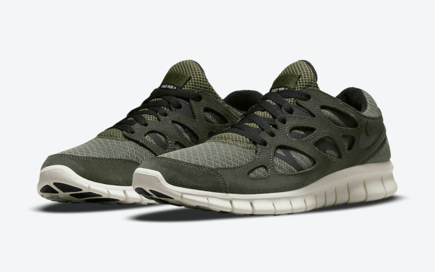 硬朗军事风！全新Nike Free Run 2军绿色即将登场！ (ID:69139) - 图片1