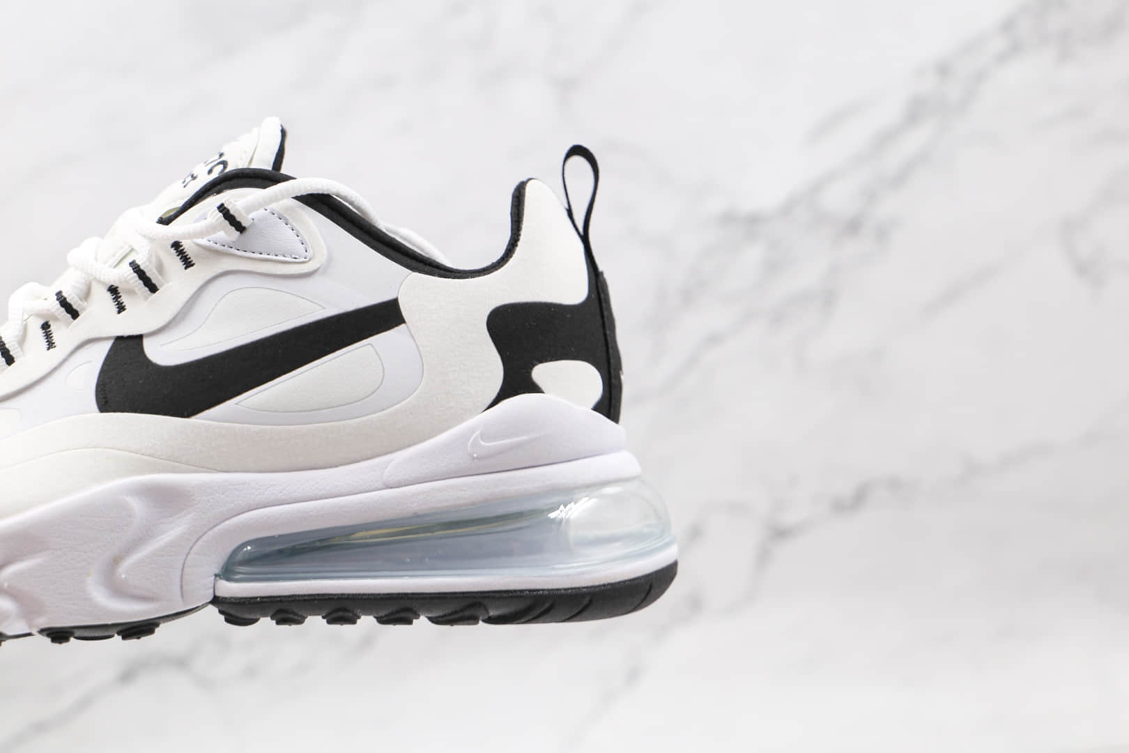 耐克Nike React Air Max 270V2纯原版本半掌气垫Max270二代白黑色慢跑鞋原档案数据开发 货号:CT1264-102