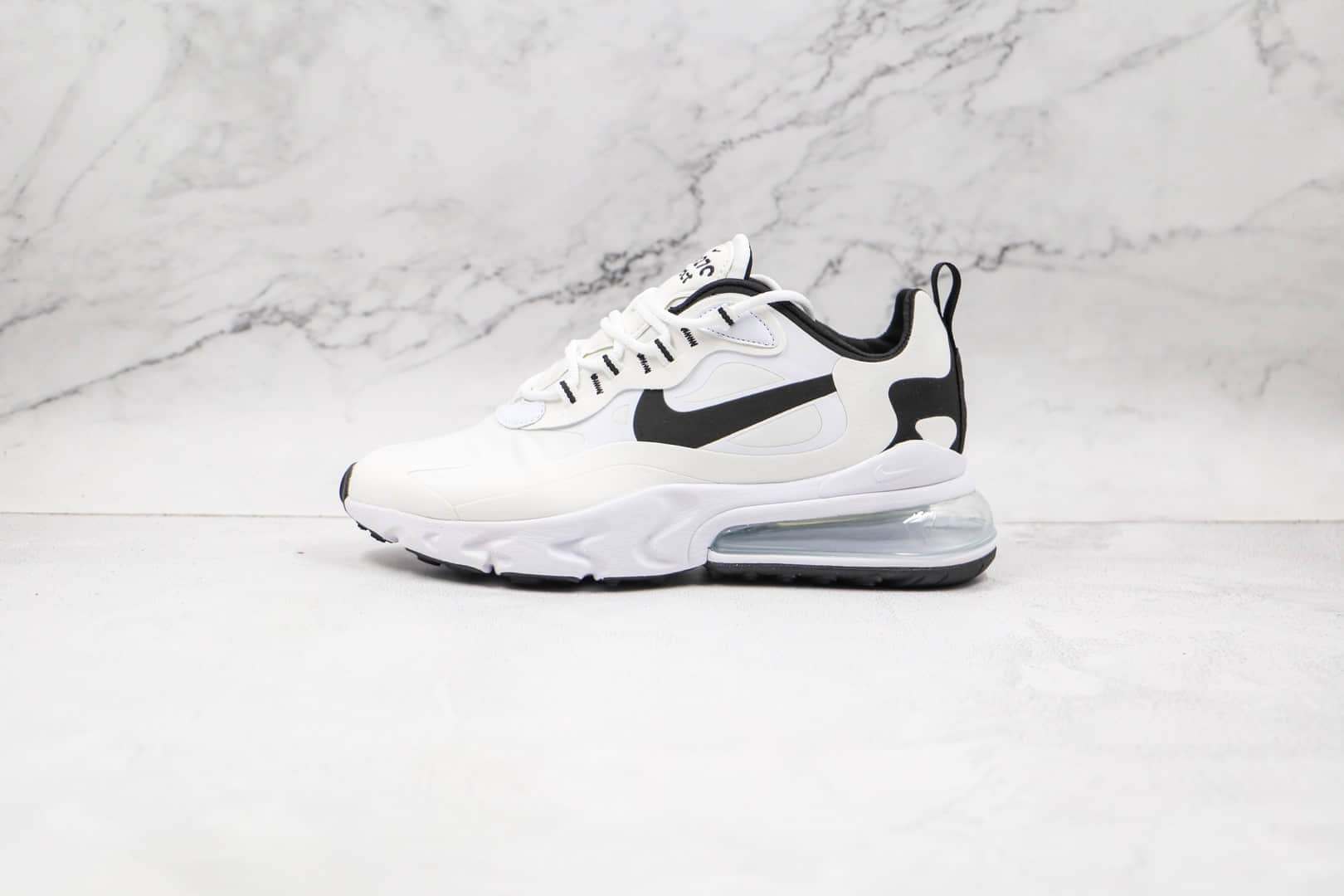 耐克Nike React Air Max 270V2纯原版本半掌气垫Max270二代白黑色慢跑鞋原档案数据开发 货号:CT1264-102