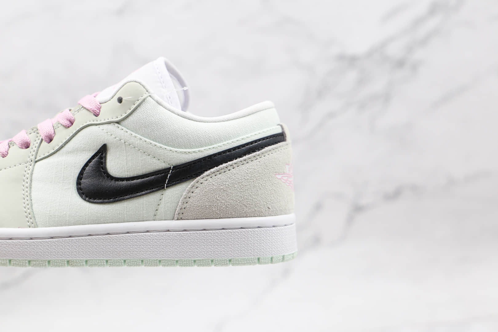 乔丹Air Jordan 1 Low纯原版本低帮AJ1蒂芙尼绿樱花粉板鞋原档案数据开发 货号:CZ0776-300