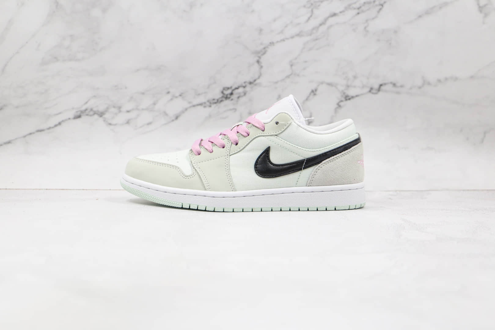 乔丹Air Jordan 1 Low纯原版本低帮AJ1蒂芙尼绿樱花粉板鞋原档案数据开发 货号:CZ0776-300
