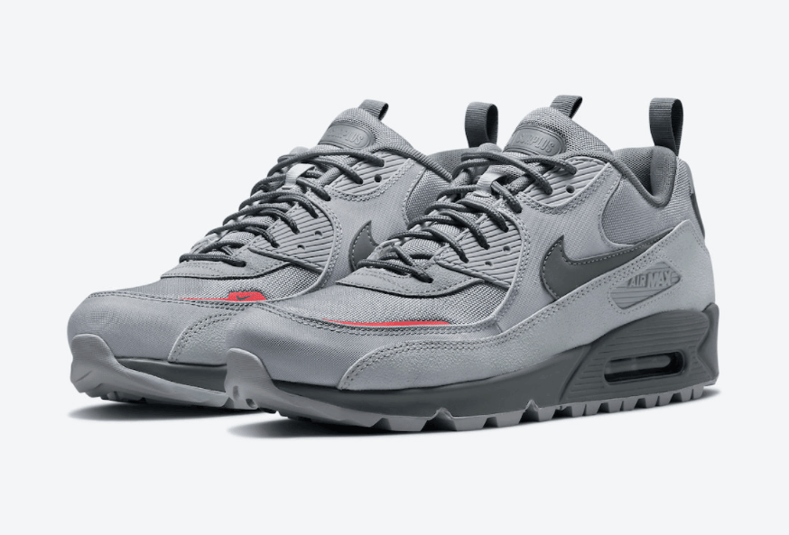 鞋舌带兜!全新Nike Air Max 90 Surplus“狼灰”首度曝光! 货号:DC9389-001