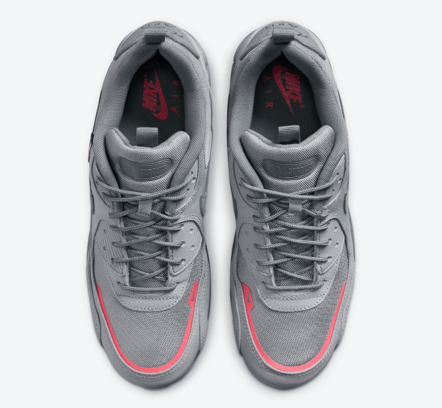 鞋舌带兜!全新Nike Air Max 90 Surplus“狼灰”首度曝光! 货号:DC9389-001