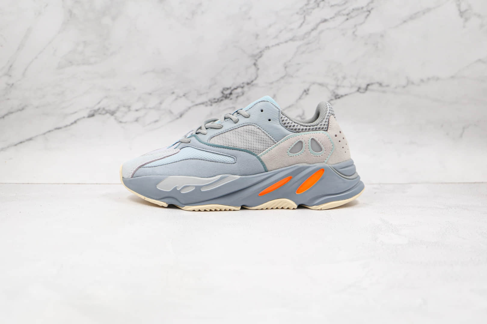 阿迪达斯Adidas Yeezy 700 Teal Blue纯原版本侃爷椰子700青蓝惯性灰老爹鞋原鞋开模一比一打造 (ID:69309) - 图片1