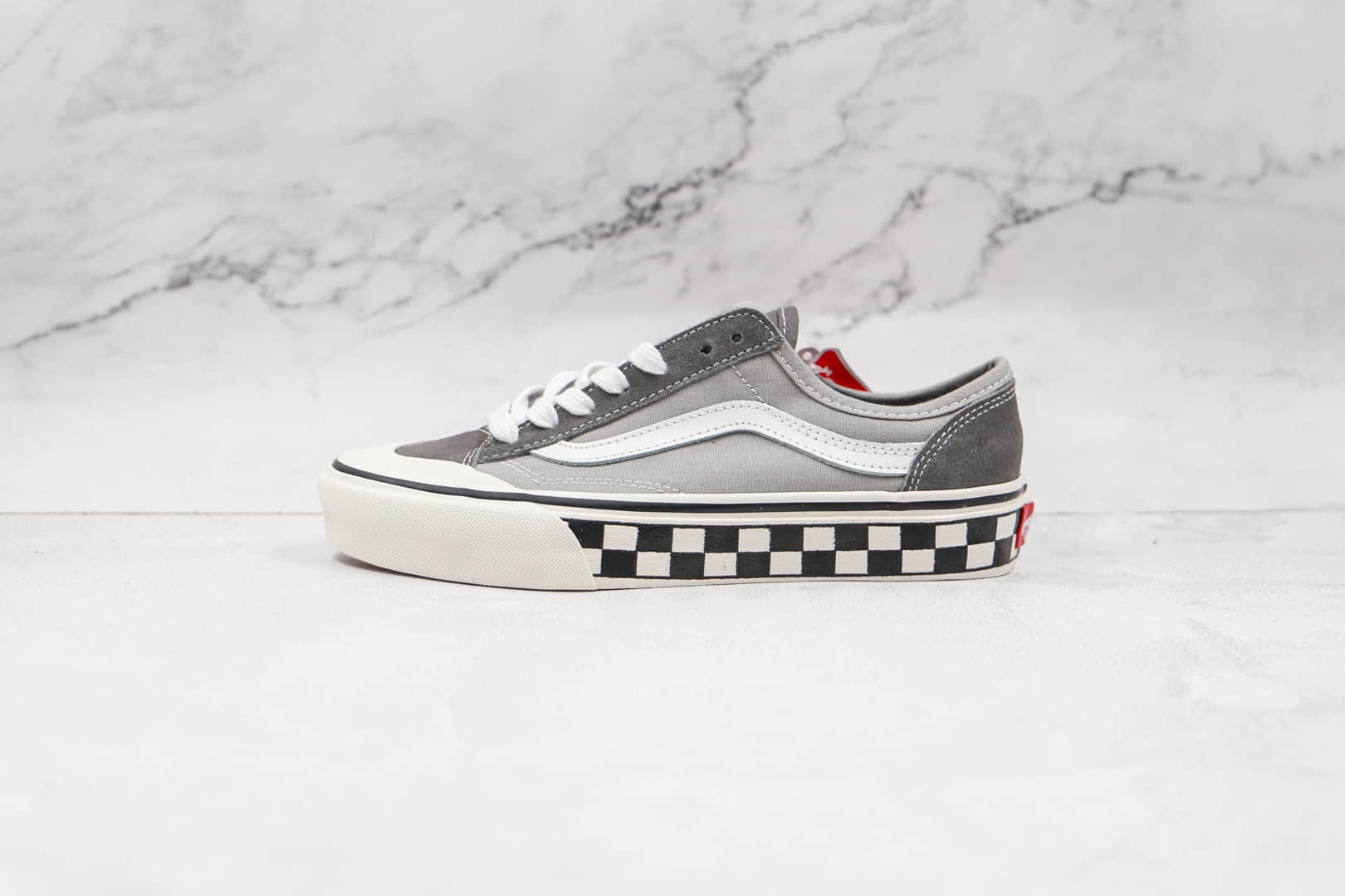 万斯Vans Style 36 Decon SF公司级版本低帮半月包头杀人鲸酷灰奶奶灰棋盘格硫化板鞋原盒原标 货号:VN0A3MVL195