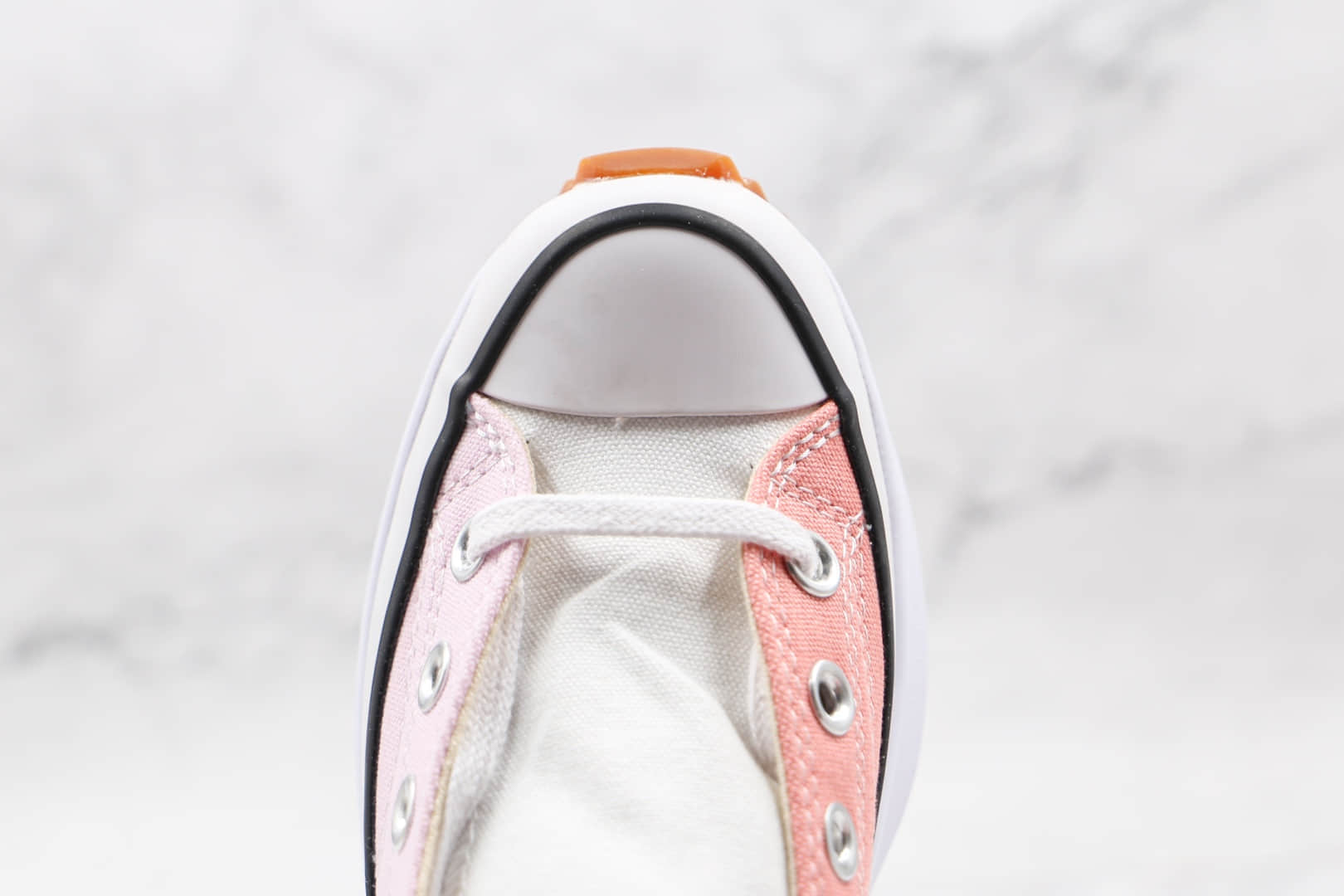 匡威CONVERSE Run Star Hike公司级版本厚底锯齿粉蜜桃拼接鸳鸯帆布鞋原楦头纸板打造 货号:170968C
