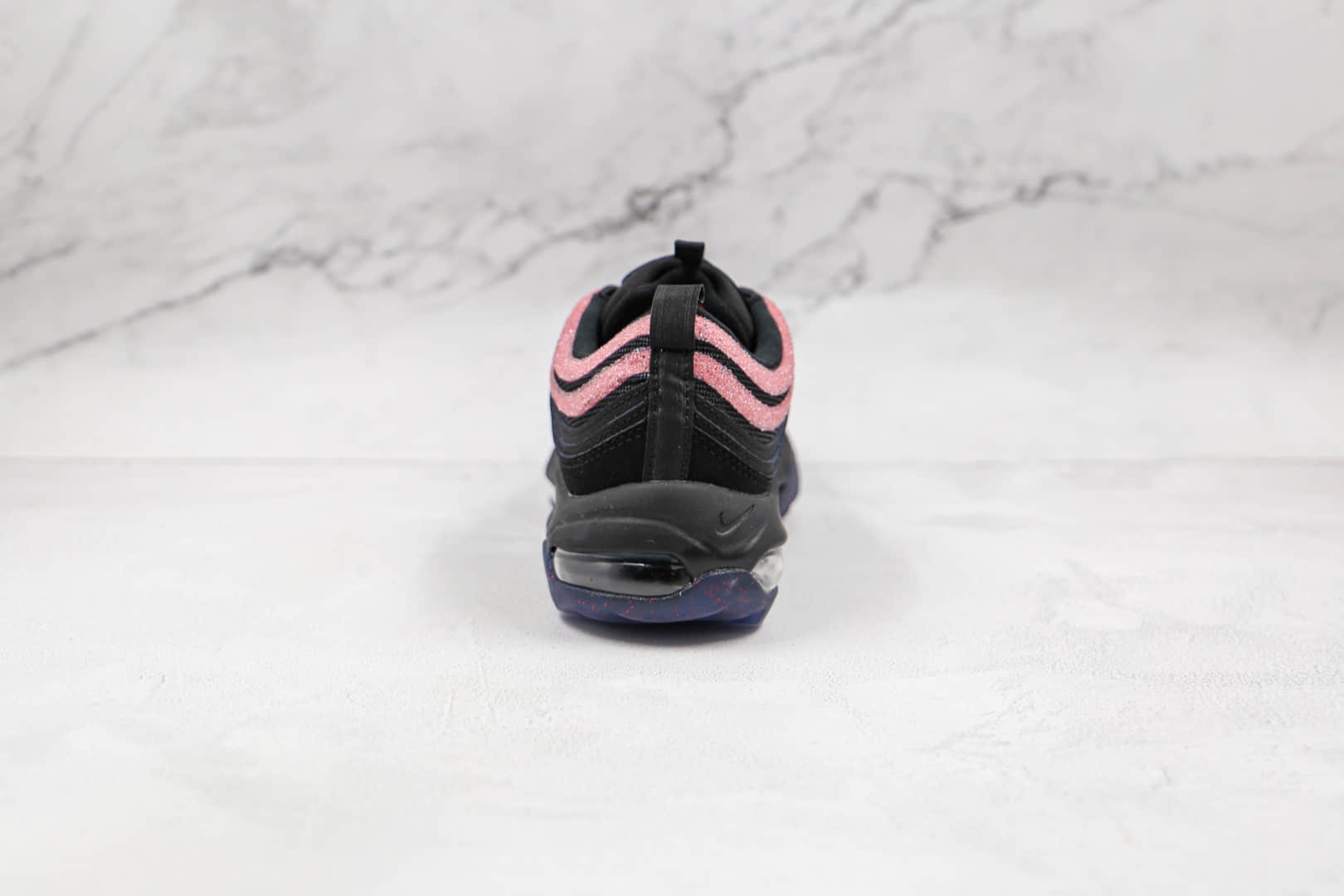 耐克Nike Golf Air Max 97纯原版本高尔夫子弹头Max97黑粉色气垫鞋原楦头纸板打造 货号:DB4698-001