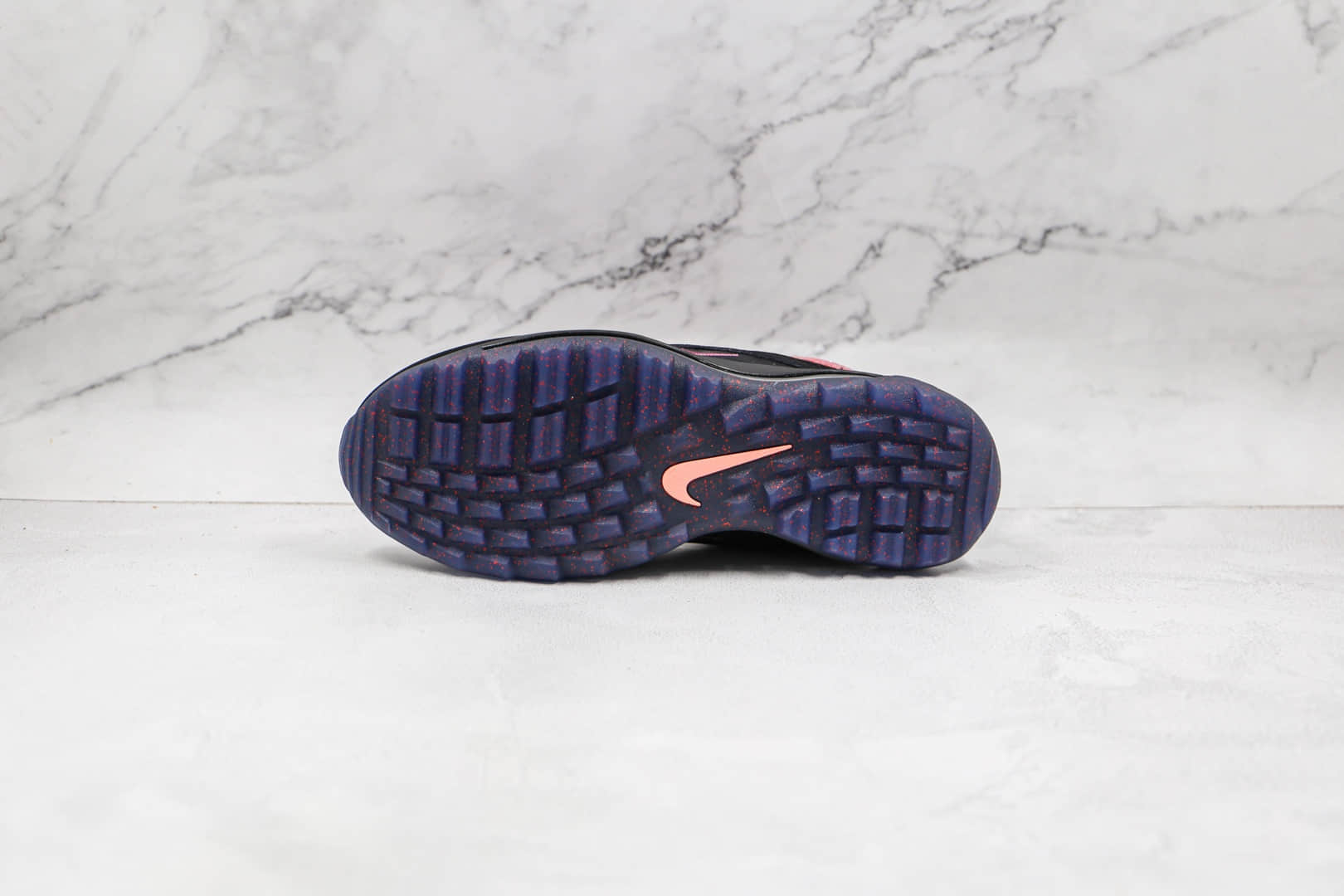 耐克Nike Golf Air Max 97纯原版本高尔夫子弹头Max97黑粉色气垫鞋原楦头纸板打造 货号:DB4698-001