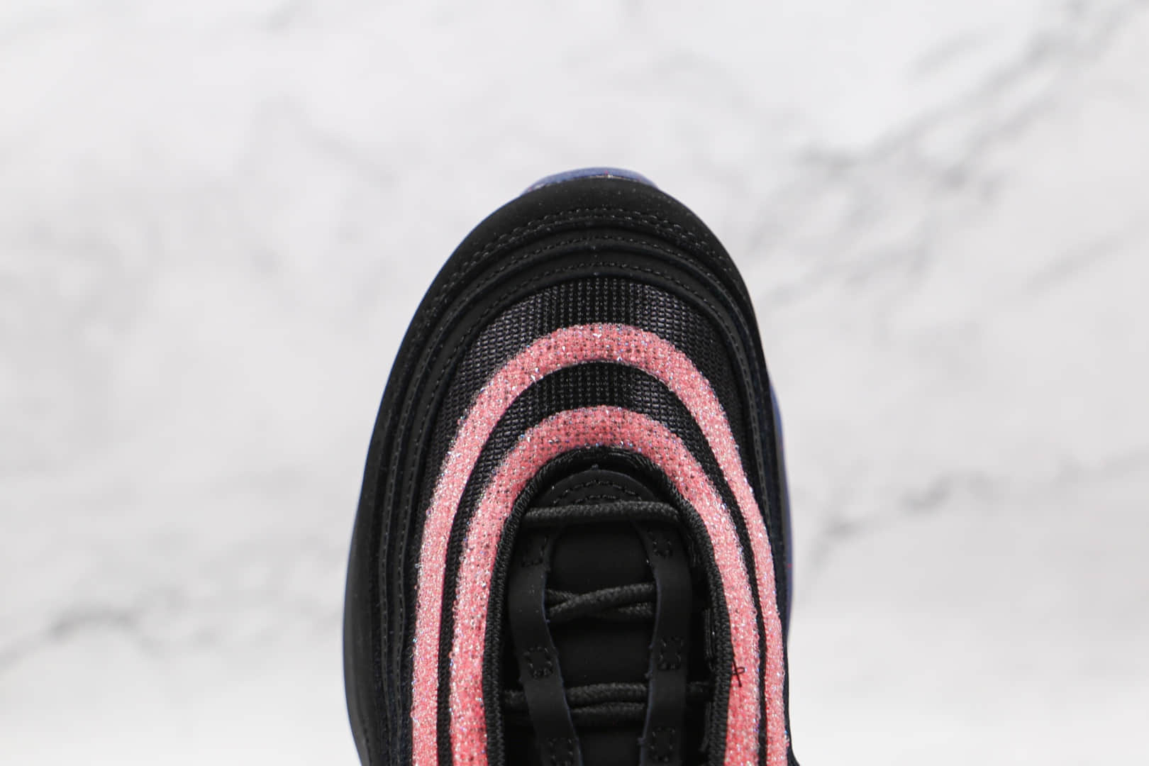 耐克Nike Golf Air Max 97纯原版本高尔夫子弹头Max97黑粉色气垫鞋原楦头纸板打造 货号:DB4698-001