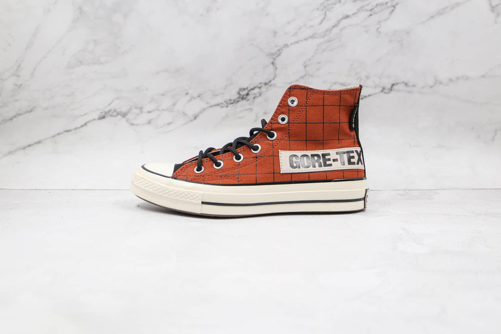 匡威CONVERSE Chuck70 x GORE-TEX联名款公司级版本高帮棕色硫化帆布鞋原楦头纸板打造 (ID:69604) - 图片1