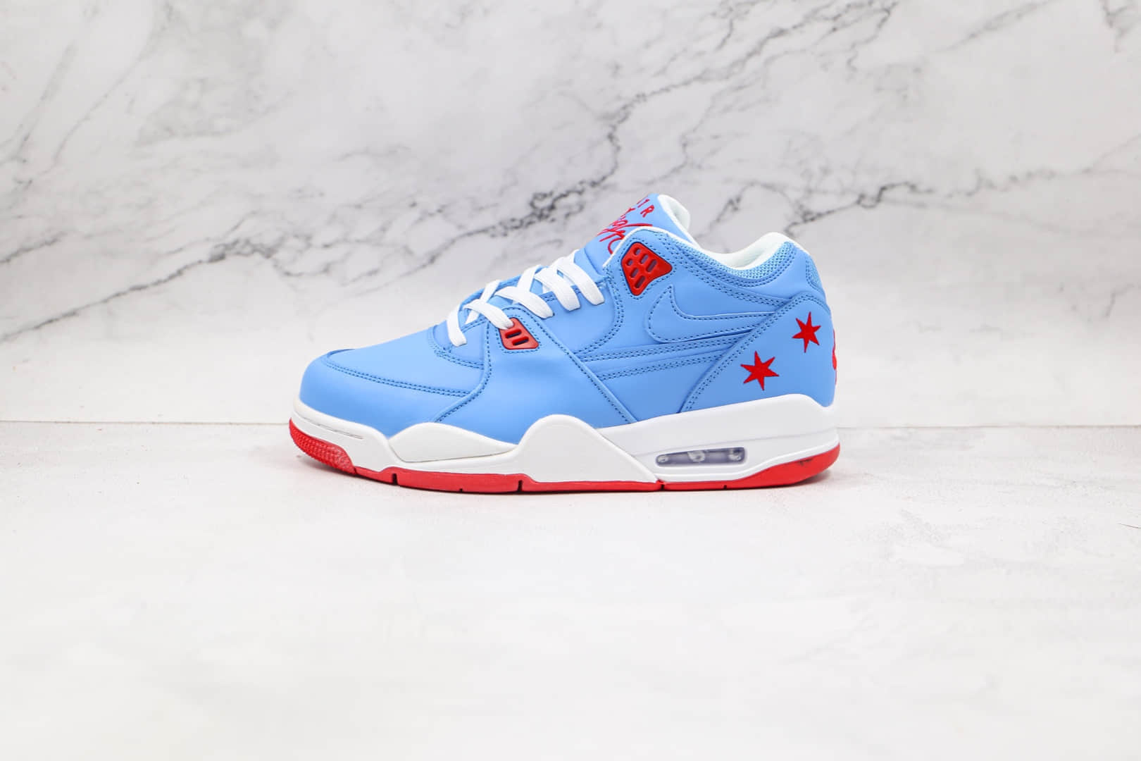 耐克Nike Air Flight 89纯原版本蓝色星际复古星空篮球鞋原楦头纸板打造 (ID:69627) - 图片1