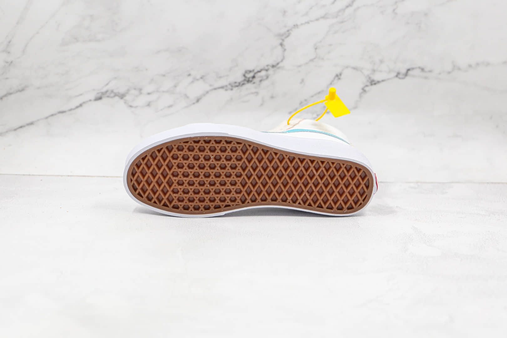万斯Vans SK8 -Hi公司级版本高帮白蓝色秋季硫化帆布鞋原厂硫化大底 货号:VN0A32QG9LY