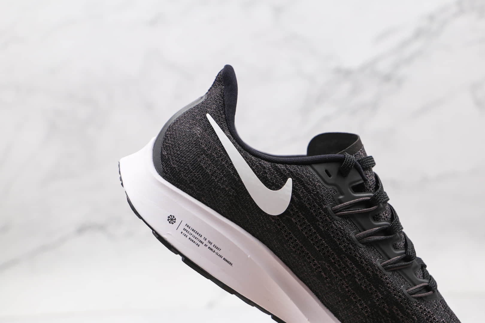 耐克Nike Air Zoom Pegasus 36纯原版本登月36代黑白色慢跑鞋原档案数据开发 货号:AQ2203-002