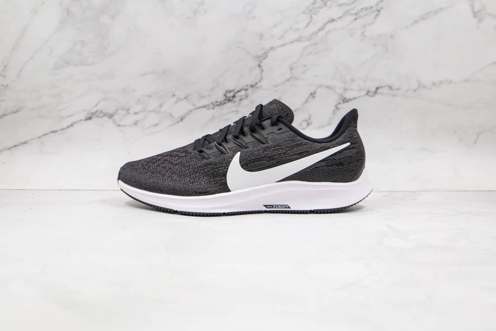 耐克Nike Air Zoom Pegasus 36纯原版本登月36代黑白色慢跑鞋原档案数据开发 货号:AQ2203-002