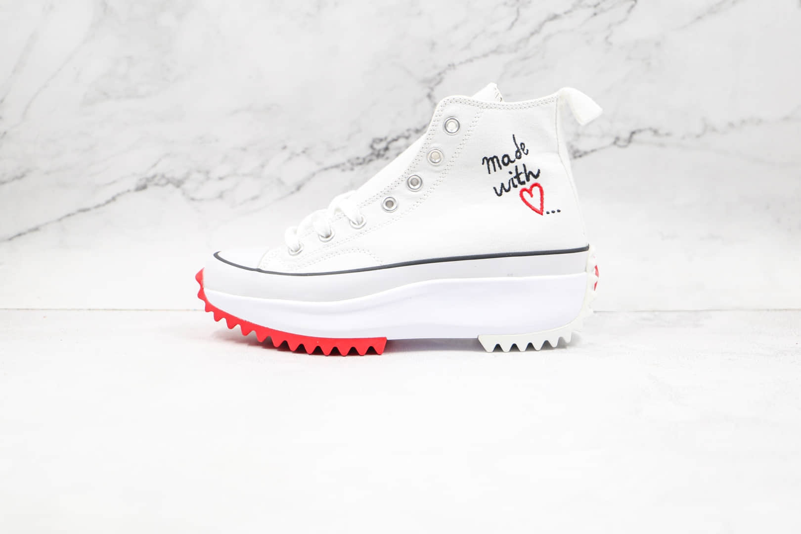 匡威Converse Run Star Hike 1970s纯原版本情人节限定松糕锯齿厚底增高帆布鞋原鞋开模一比一打造 (ID:70096) - 图片1