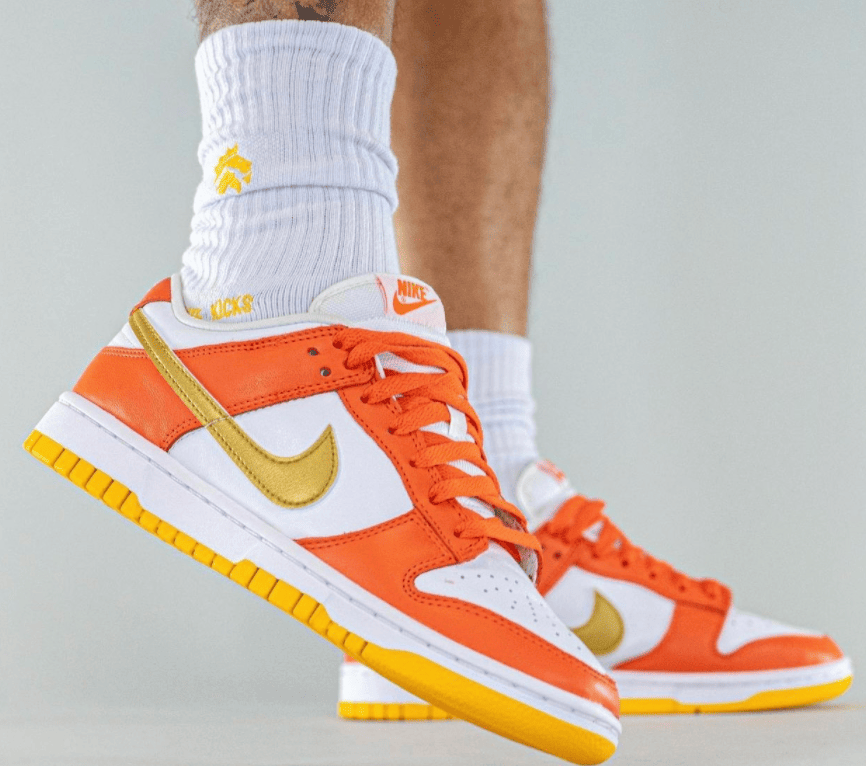 “雪城金钩”!全新白橙Nike Dunk Low首度曝光!
