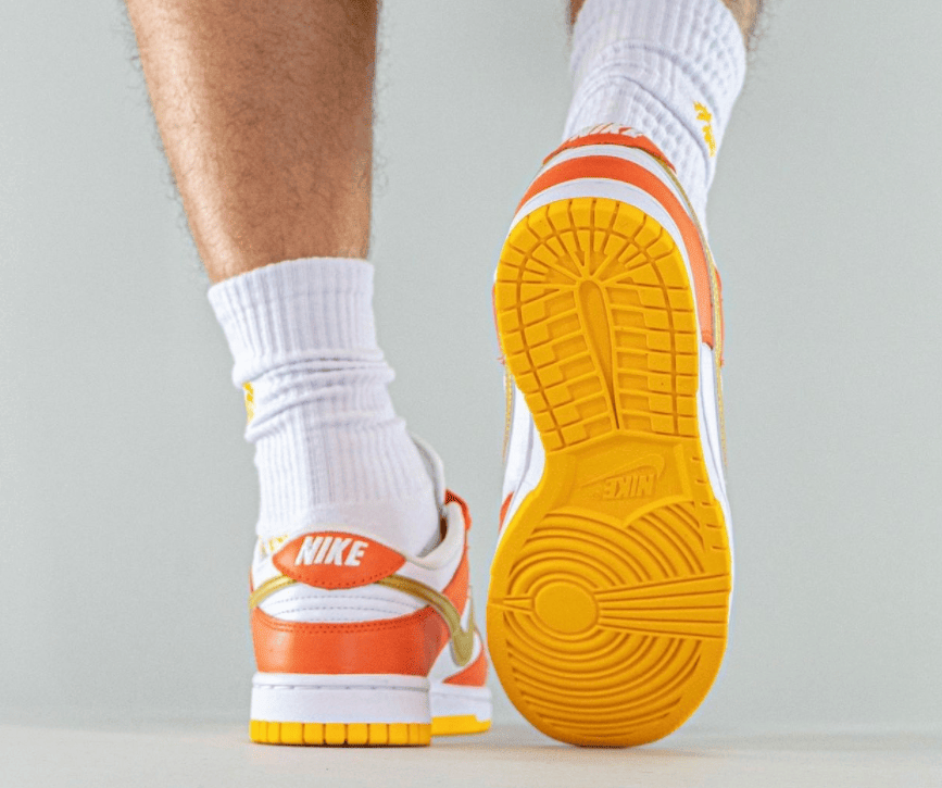 “雪城金钩”!全新白橙Nike Dunk Low首度曝光!