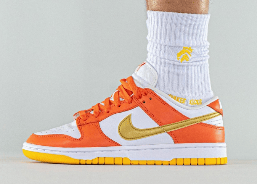 “雪城金钩”!全新白橙Nike Dunk Low首度曝光!
