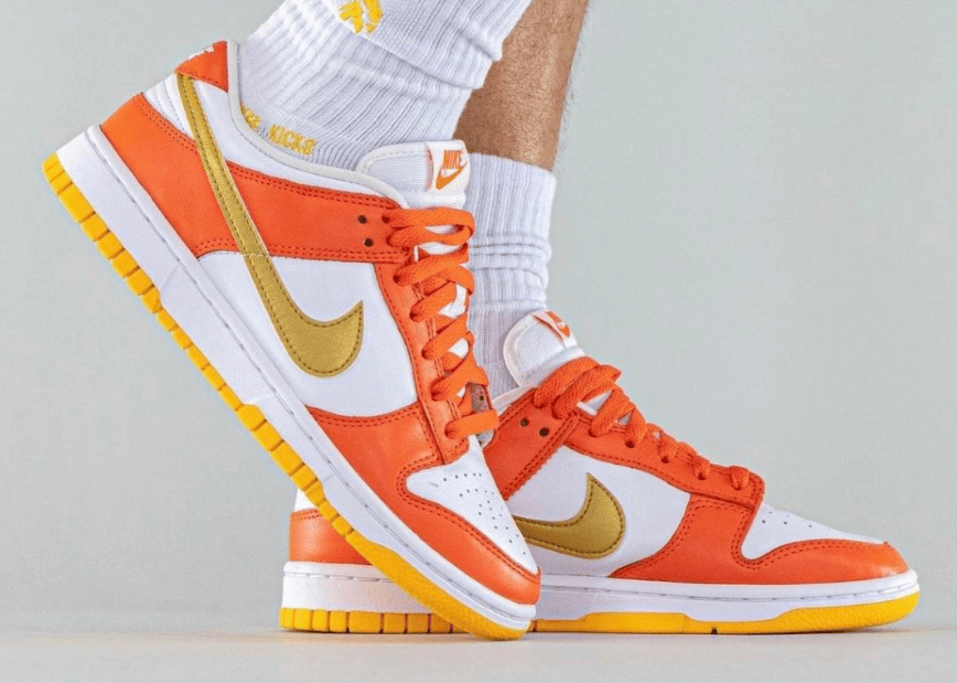 “雪城金钩”!全新白橙Nike Dunk Low首度曝光!