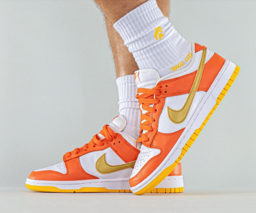 “雪城金钩”!全新白橙Nike Dunk Low首度曝光!