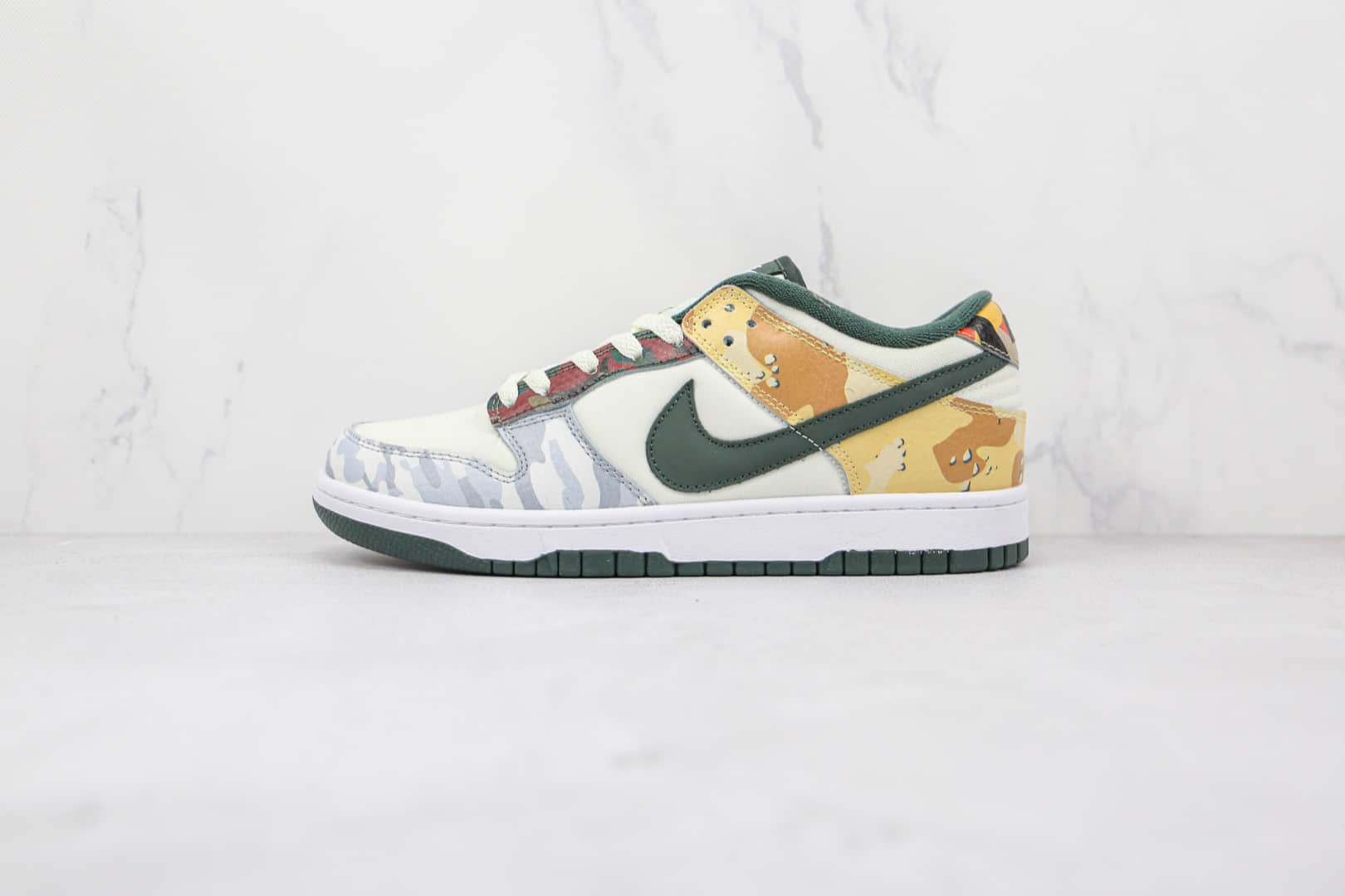 耐克Nike SB Dunk LOW PRO纯原版本低帮SB DUNK迷彩鸳鸯板鞋原楦头纸板打造 (ID:70339) - 图片1