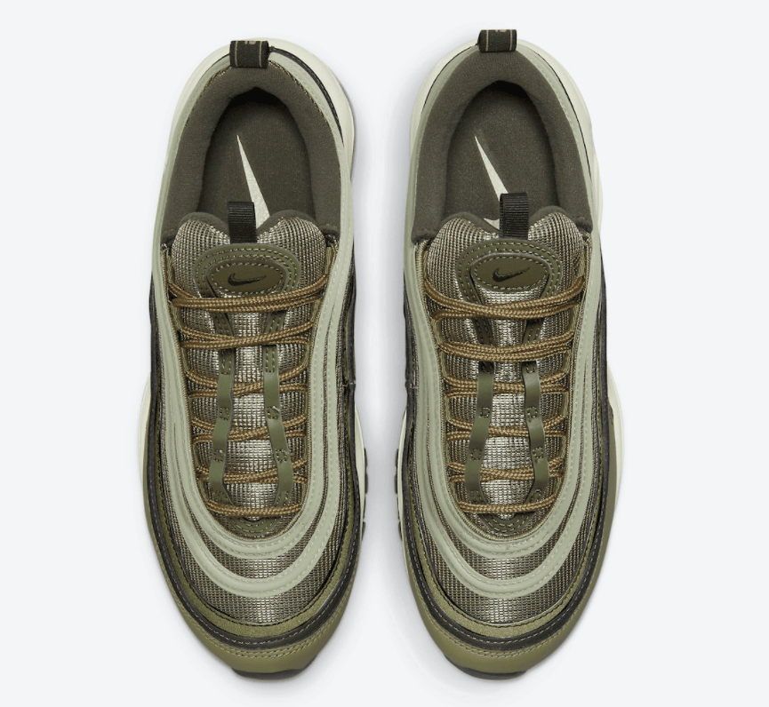 硬朗军事风!耐克复古跑鞋Air Max 97新配色即将登场! 货号:DO1164-200