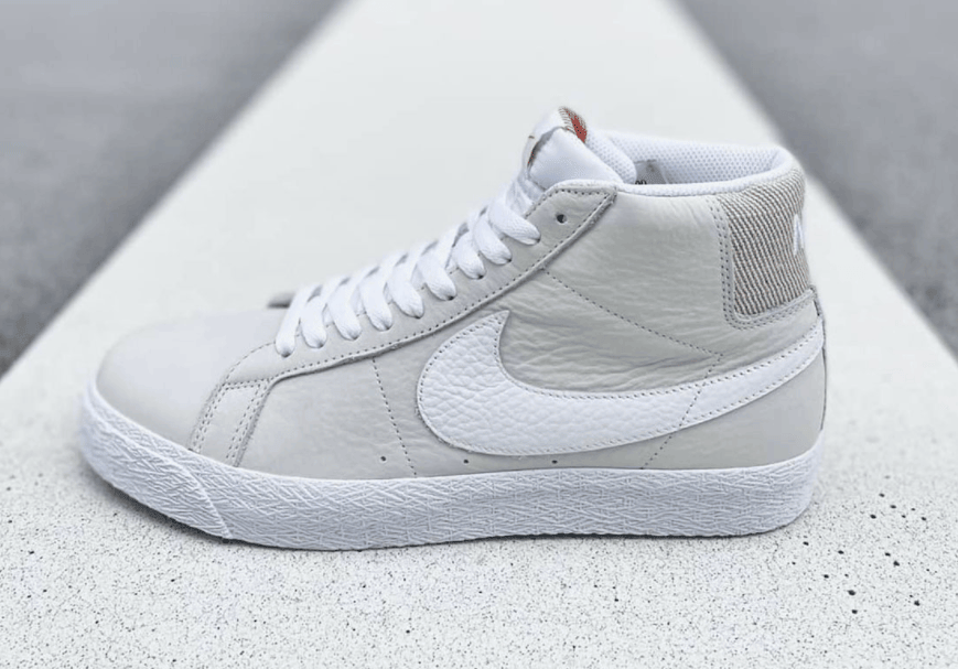 小清新鞋款!耐克板鞋SB Blazer Mid新配色下月登场! 货号:BA8855-100