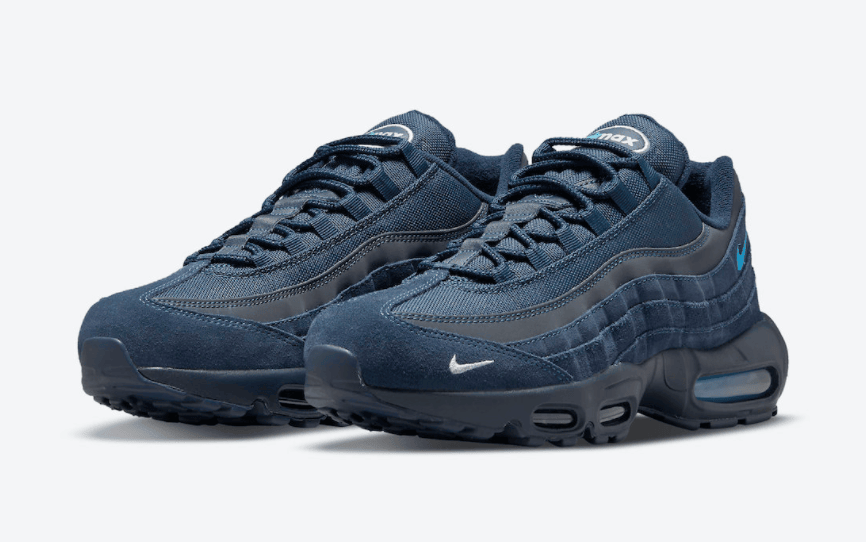 沉稳海军蓝!复古跑鞋Air Max 95新配色曝光! 货号:DO6704-400