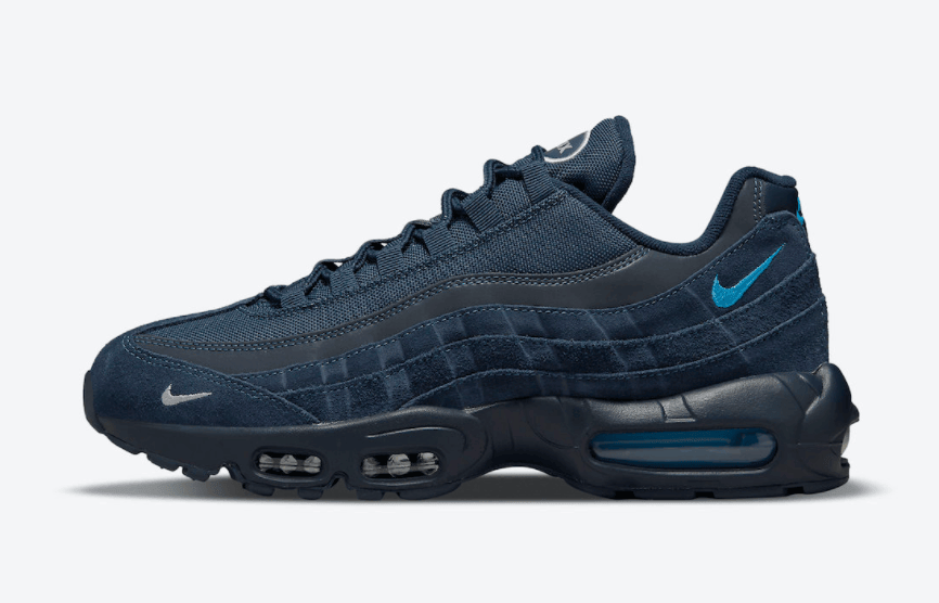 沉稳海军蓝!复古跑鞋Air Max 95新配色曝光! 货号:DO6704-400