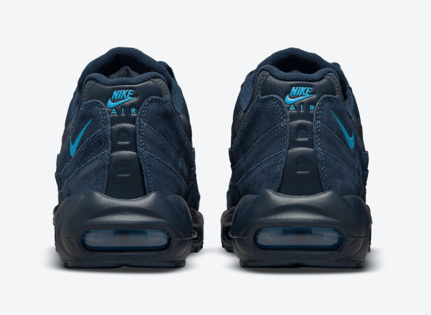 沉稳海军蓝!复古跑鞋Air Max 95新配色曝光! 货号:DO6704-400