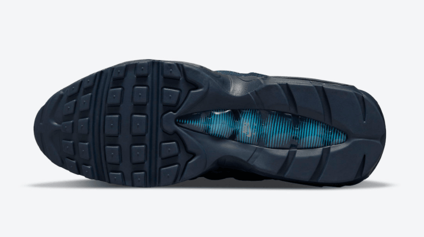沉稳海军蓝!复古跑鞋Air Max 95新配色曝光! 货号:DO6704-400