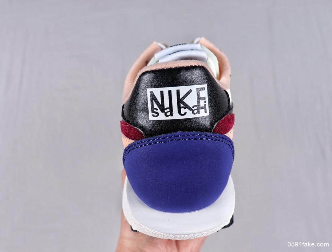 耐克SACAI x NIKE LDV Waffle日式解构美学联名重叠设计前卫纯原版本华夫变形休闲慢跑鞋 货号:BV0073-700