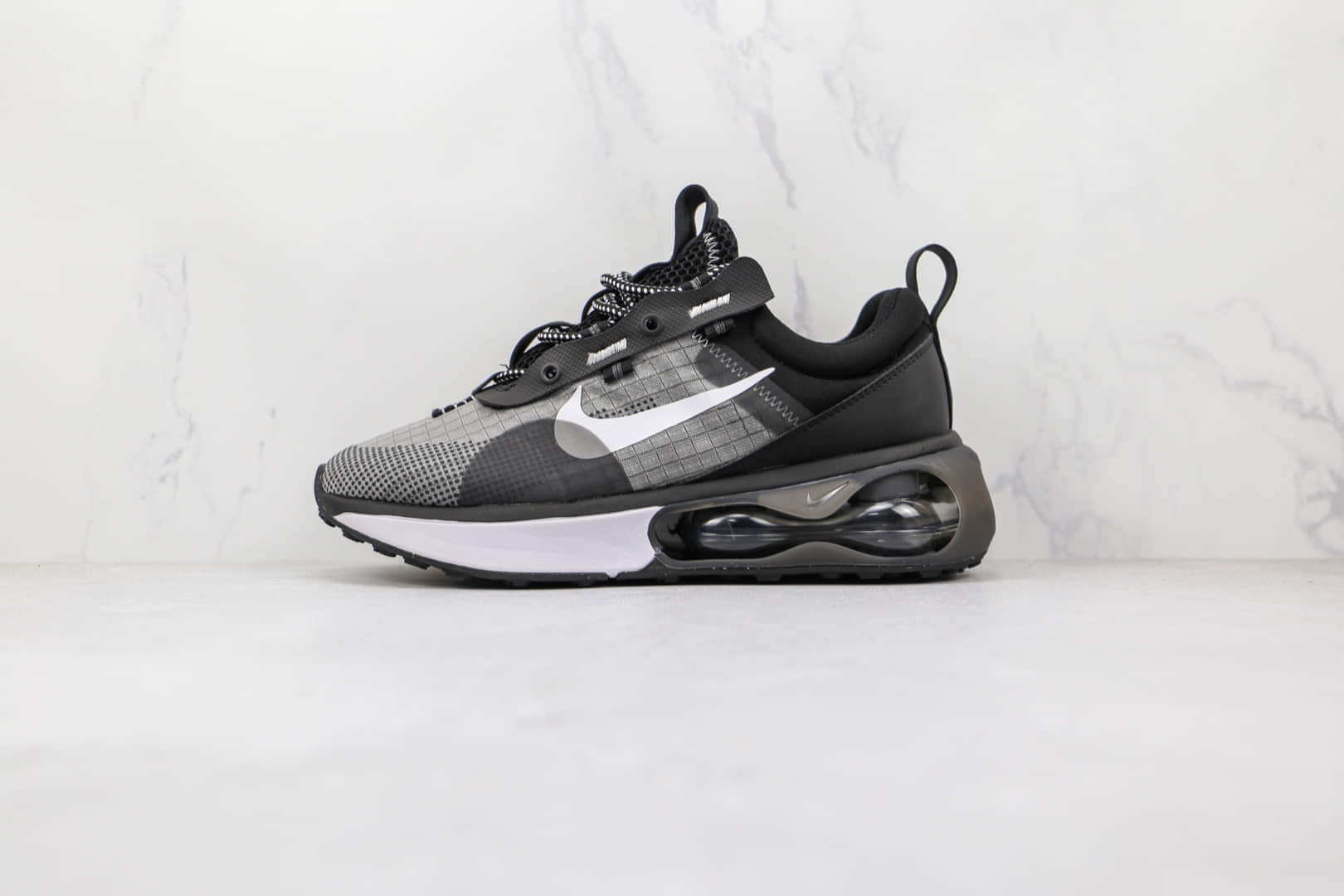 耐克Nike Air Max 2021纯原版本黑灰色Max2021半掌气垫鞋原档案数据开发 (ID:70971) - 图片1
