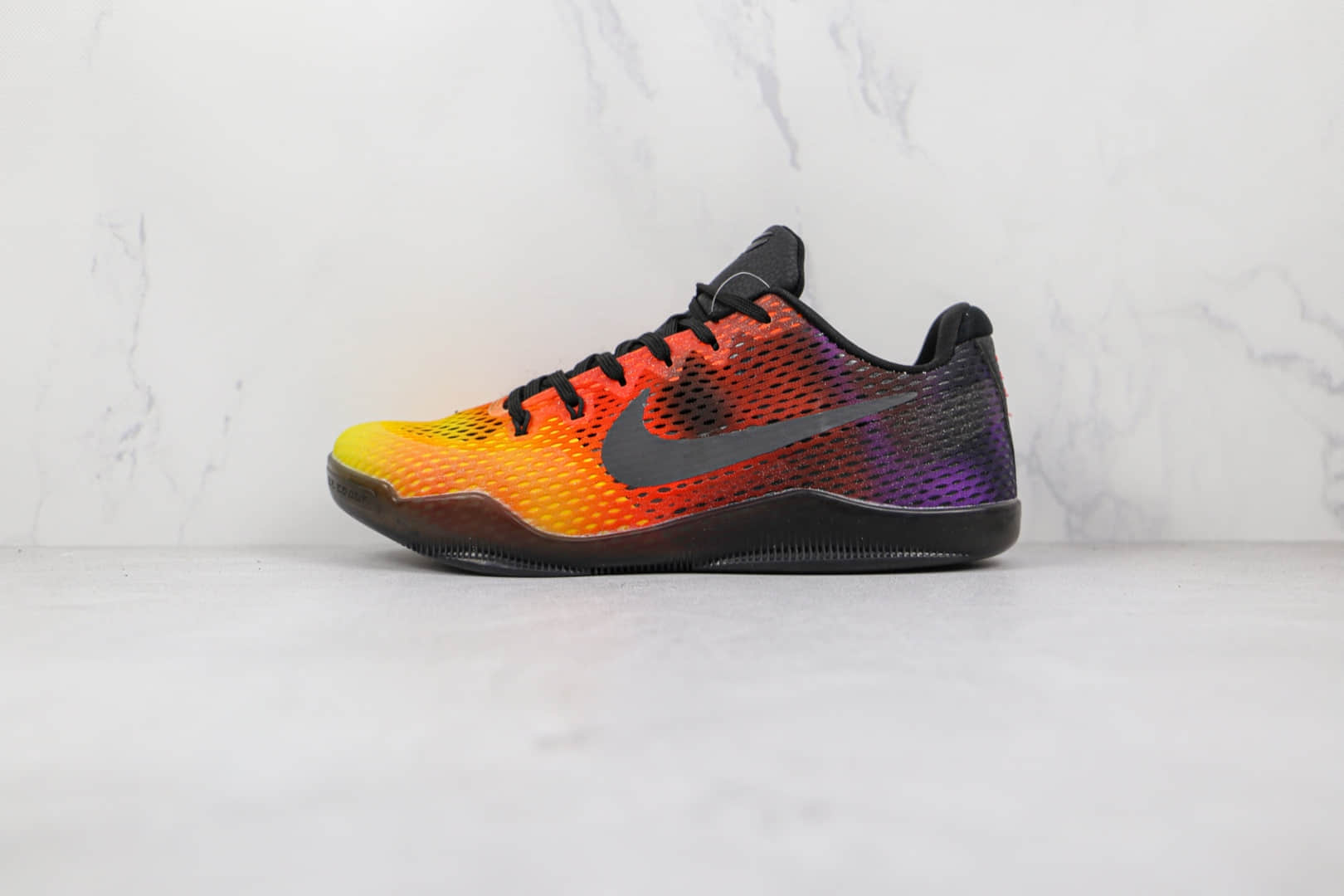 耐克Nike Kobe 11 EM纯原版本科比11代网面渐变色日落黄橙紫配色篮球鞋支持实战 (ID:71058) - 图片1