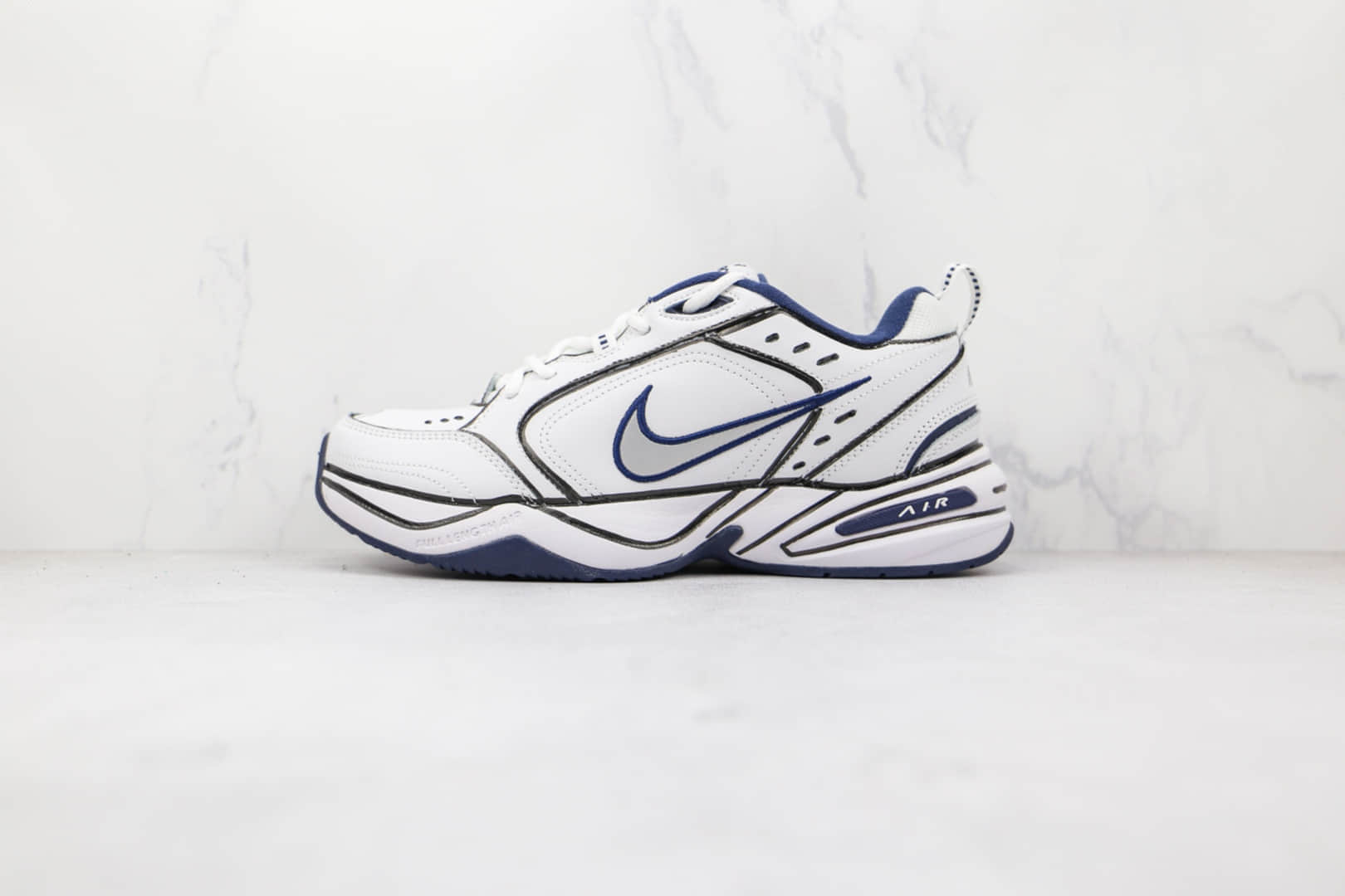 耐克Nike Air Monarch M2K纯原版本复古M2K白蓝色涂鸦老爹鞋原楦头纸板打造 (ID:71173) - 图片1
