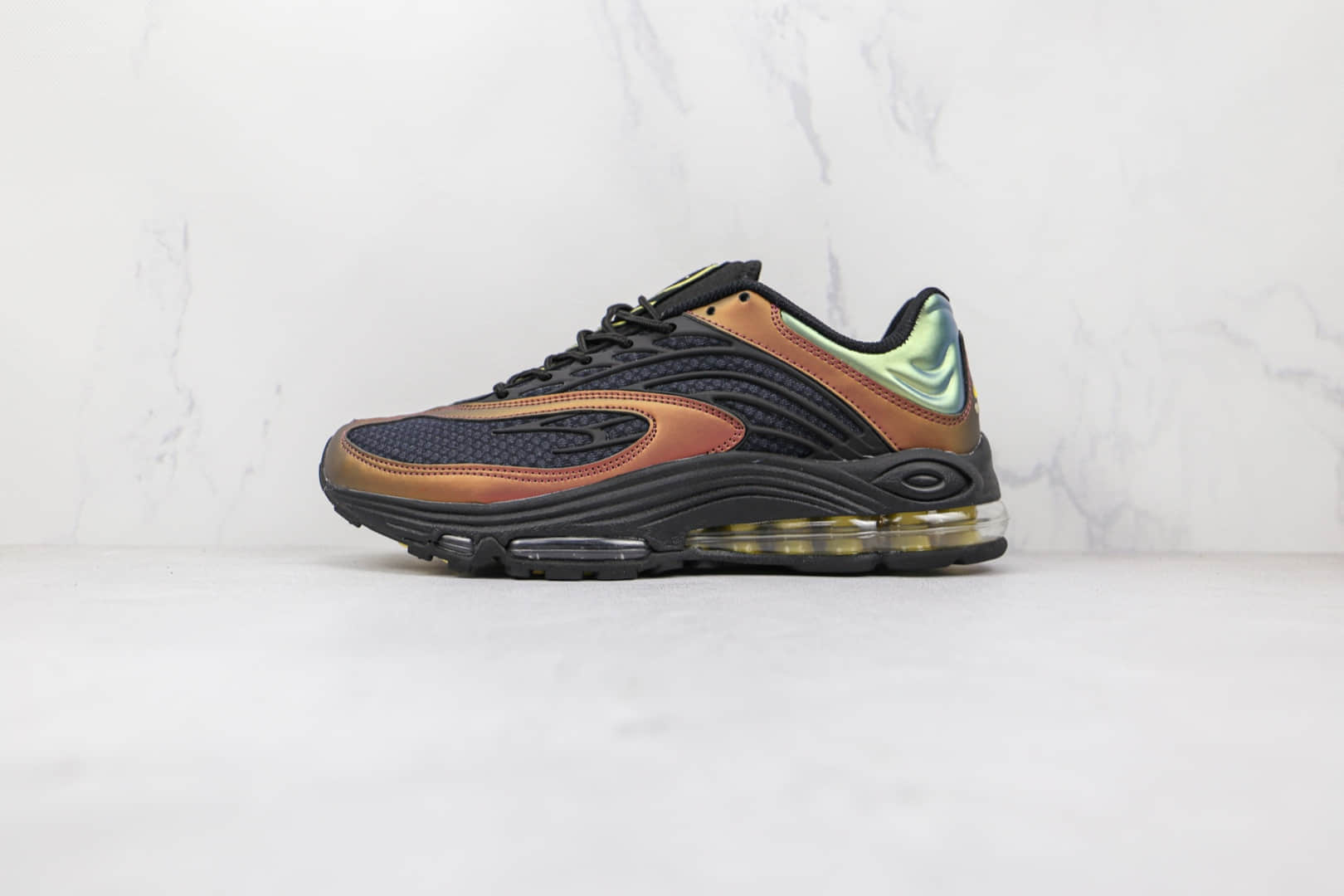 耐克Nike Air Tuned Max OG Dark Charcoal纯原版本深色木炭黑褐绿色Tuned Max气垫鞋原楦头纸板打造 (ID:71197) - 图片1