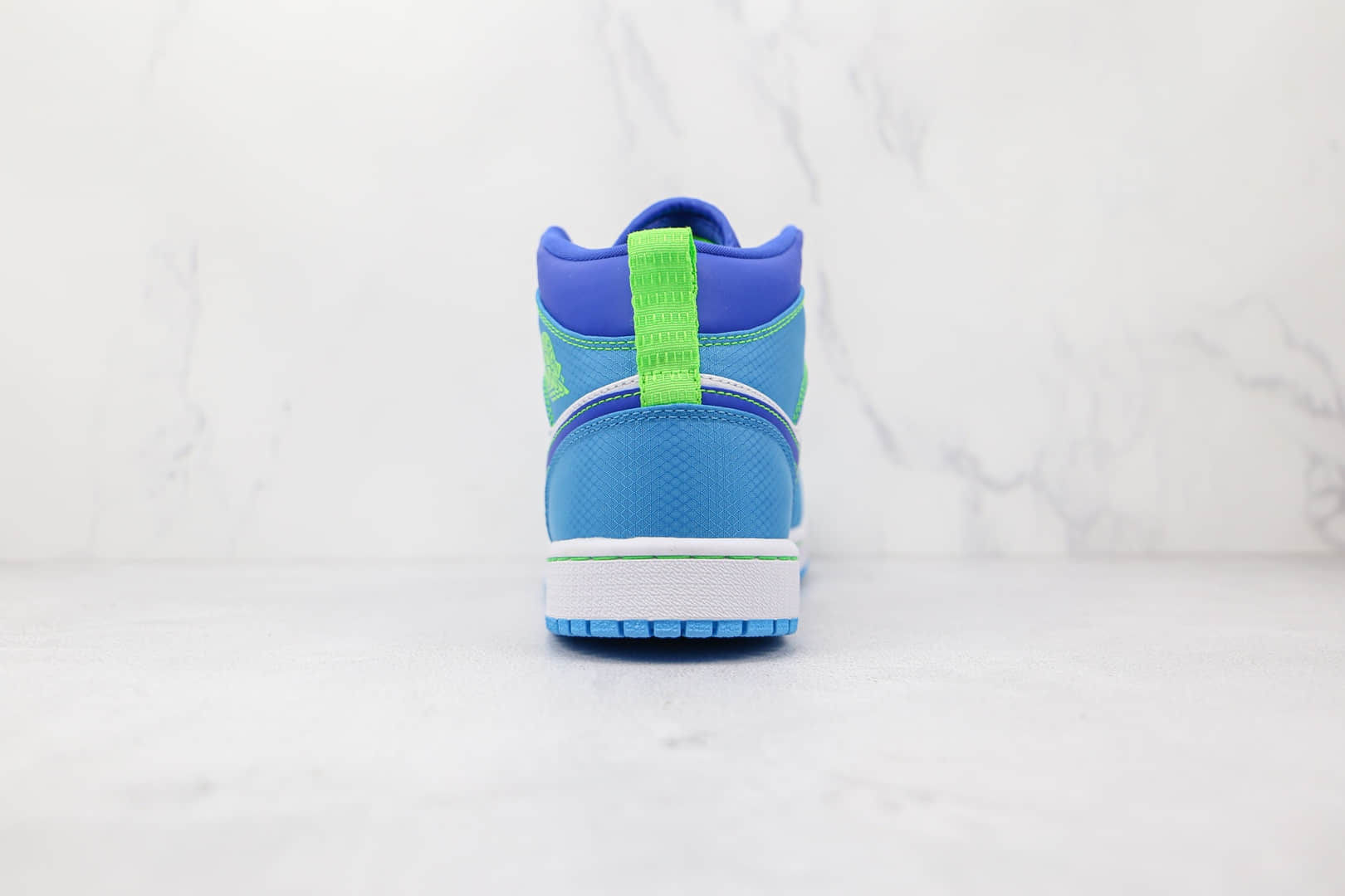 乔丹Air Jordan 1 Mid GS纯原版本中帮AJ1白蓝绿色篮球鞋原档案数据开发 货号:DA8010-400