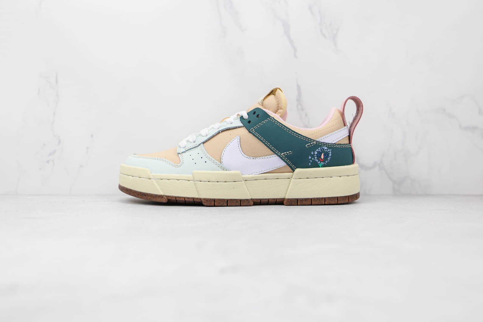 耐克Nike Dunk Low Disrupt纯原版本低帮DUNK解构米白色板鞋原楦头纸板打造 (ID:71294) - 图片1