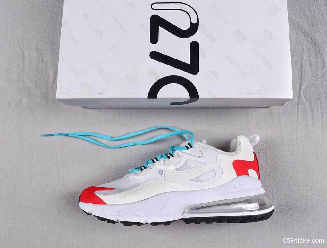 耐克Nike Air Max 270 React Bauhaus撞色设计后置气垫运动鞋公司级版本区别市面通货版本 (ID:7132) - 图片1