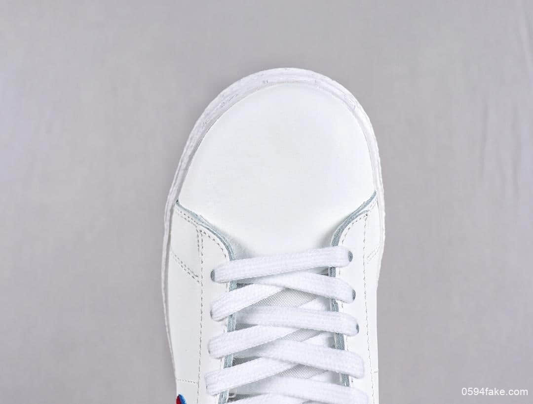耐克Parra x Nike SB Blazer GT公司级开拓者低帮经典百搭休闲运动板鞋白皮马戏团三色彩钩联名款 货号:CN4507-100