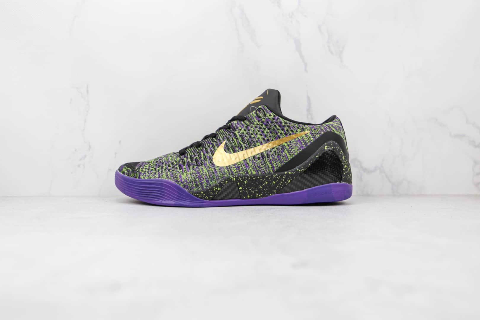耐克Nike Kobe 9 Low Mamba Moment纯原版本科比9代黑绿紫曼巴时刻篮球鞋支持实战 (ID:71468) - 图片1