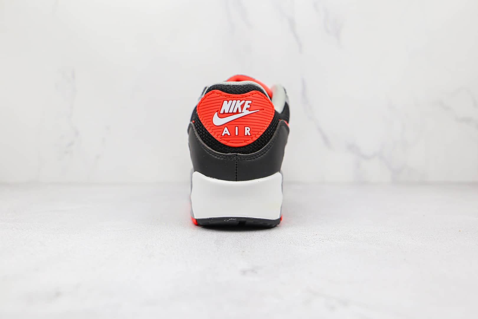 耐克Nike Air Max 90纯原版本黑灰红色Max90气垫鞋原档案数据开发 货号:CZ4222-001