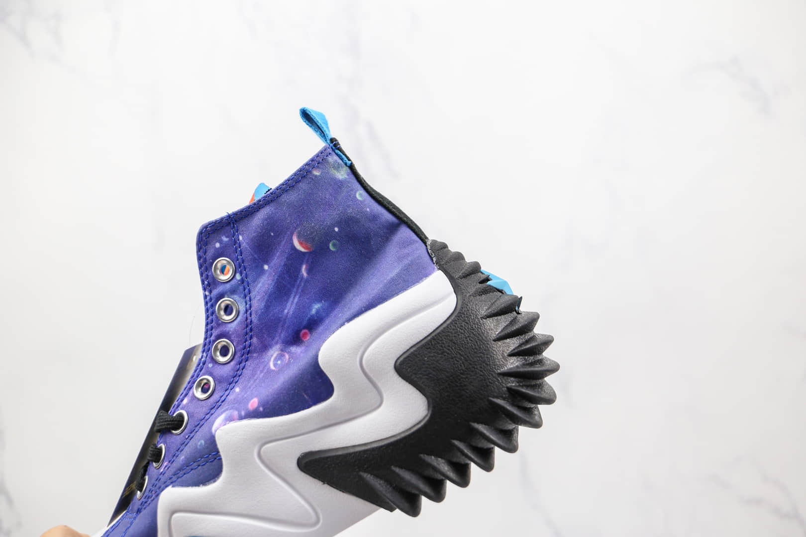 匡威Converse Run Star Motion公司级版本高帮星空蓝未来电波系列松糕鞋原盒原标 货号:172488C