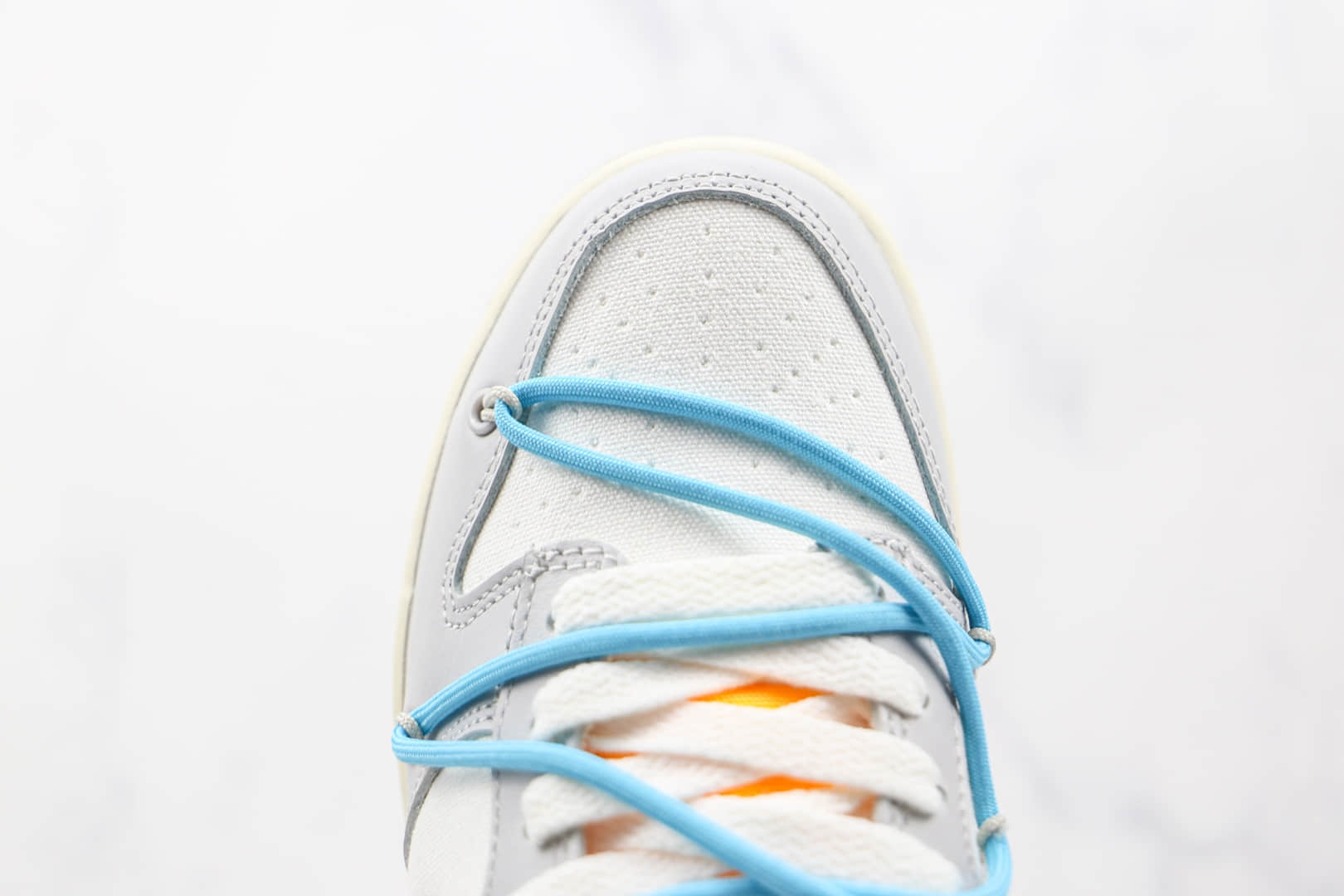 耐克Nike Dunk Low'50' x Off-White联名款纯原版本绿标低帮DUNK灰白蓝色板鞋原档案数据开发 货号:DM1602-115