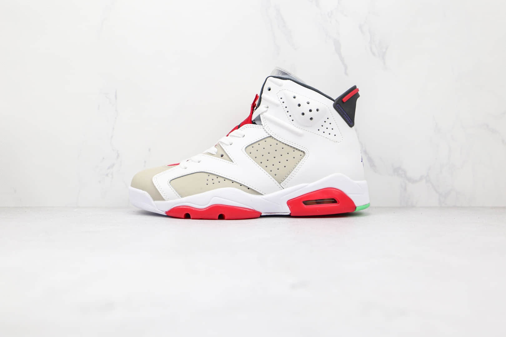 乔丹Air Jordan 6 Hare纯原版本兔八哥白红色AJ6篮球鞋原盒原标原鞋开模 (ID:72083) - 图片1