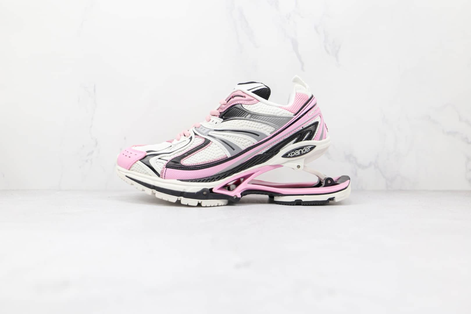 巴黎世家Balenciaga X-Pander纯原版本白粉色复古增高做旧弹簧老爹鞋原盒原标原楦头纸板打造 (ID:72134) - 图片1