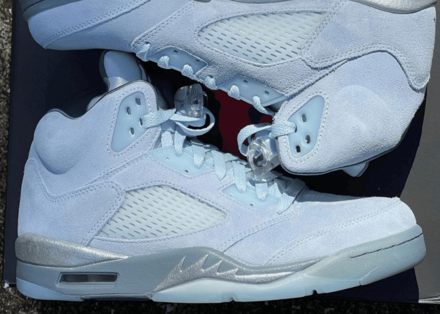 全新AJ5 WMNS “蓝鸟”最新实物曝光！清新十足！ (ID:72356) - 图片1