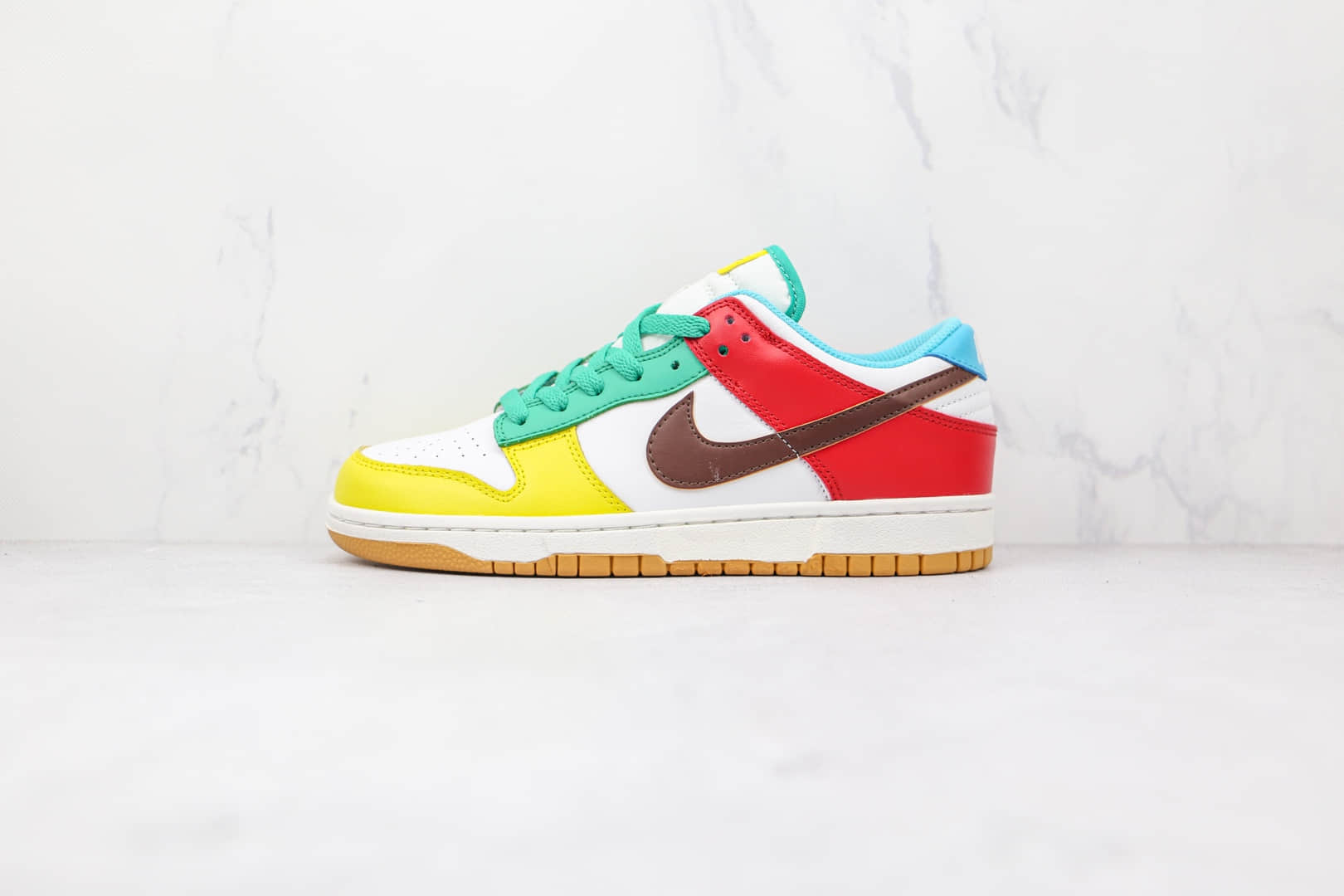 耐克Nike SB Dunk Low纯原版本低帮SB DUNK彩蛋糖果鸳鸯彩色拼接板鞋原楦头纸板打造 (ID:72377) - 图片1
