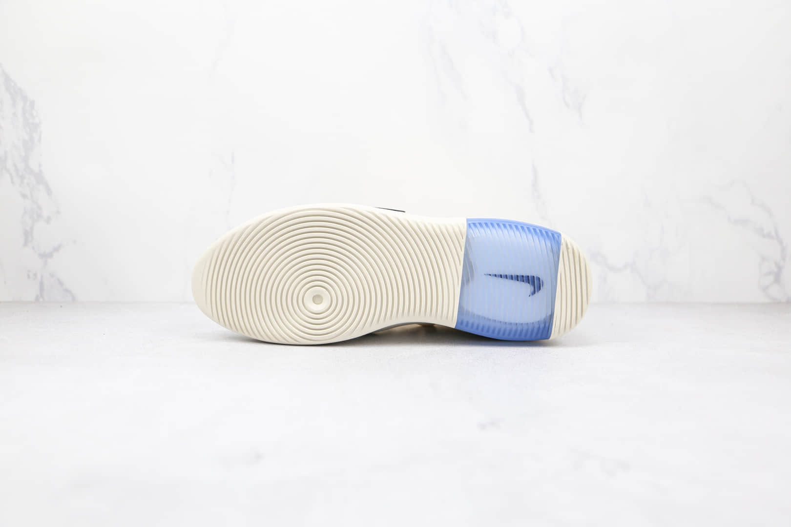 耐克Nike Air Fear of God 1 String The Question x FOG联名款纯原版本高帮网面白蓝淡蓝色拉链款高街鞋原盒原标原档案数据开发 货号:AR4237-100